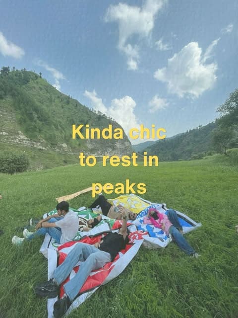 Kinda chic to rest in peaks
